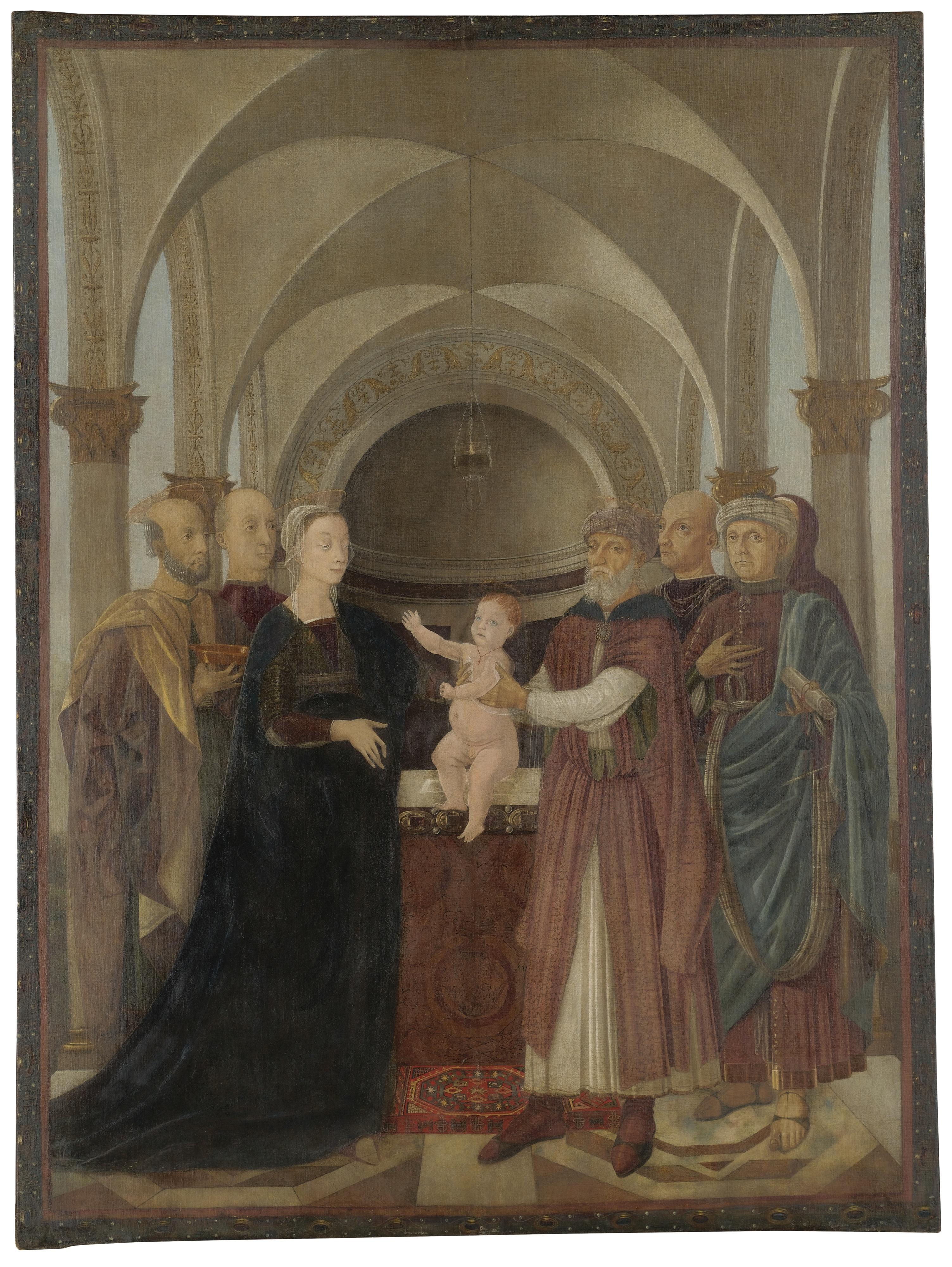 Luca Signorelli - A Processional Banner: The Presentation In The Temple