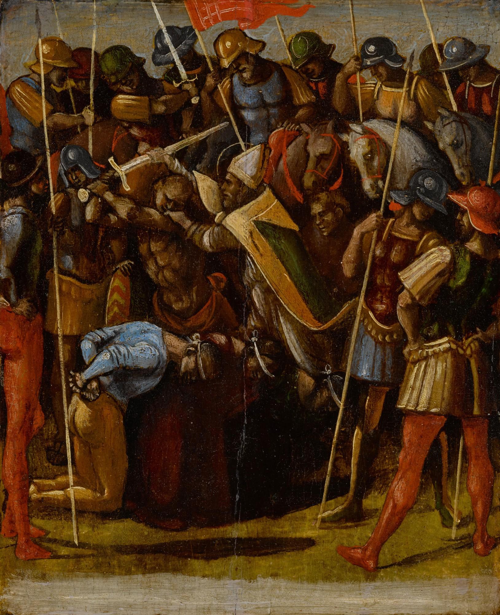 Luca Signorelli - Saint Nicholas of Bari saving three knights from execution