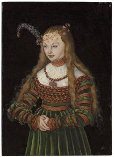 Lucas Cranach The Elder Kronach - Portrait of Princess Sybille of Cleves, Wife of Johann Friedrich The Magnanimous of Saxony