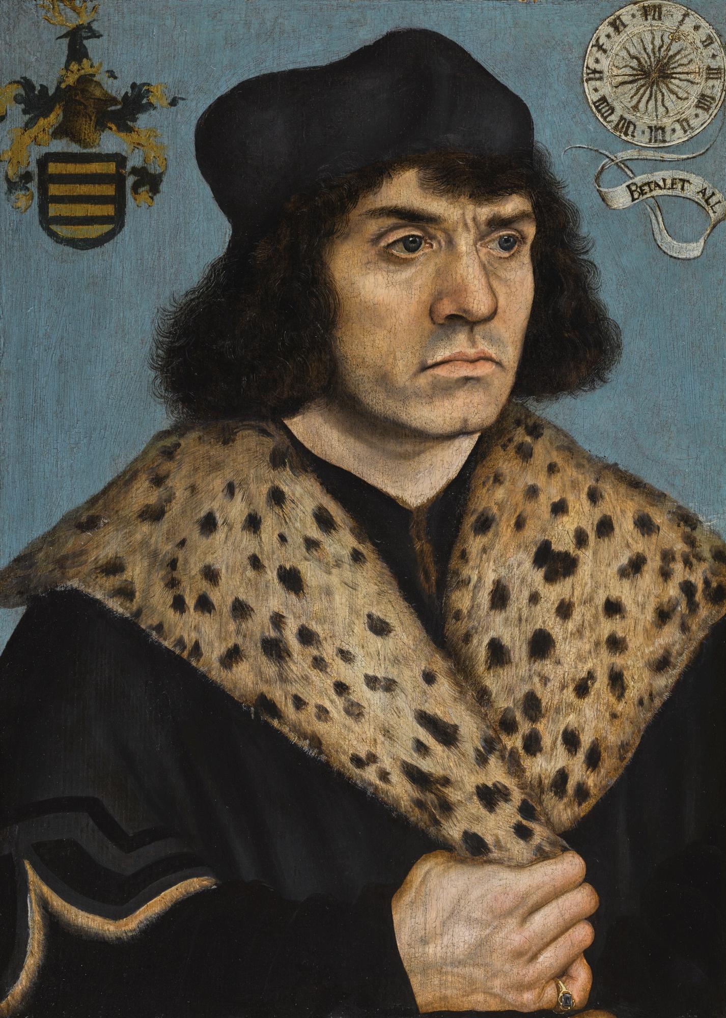 Lucas Cranach The Elder - Portrait Of A Man With A Spotted Fur Collar