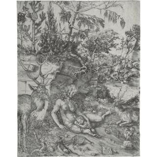 Lucas Cranach The Elder - The Penance Of St. John Chrysostom (Bartsch, Hollstein 1)