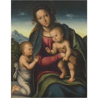 Lucas Cranach The Elder - The Virgin And Child With The Infant Saint John