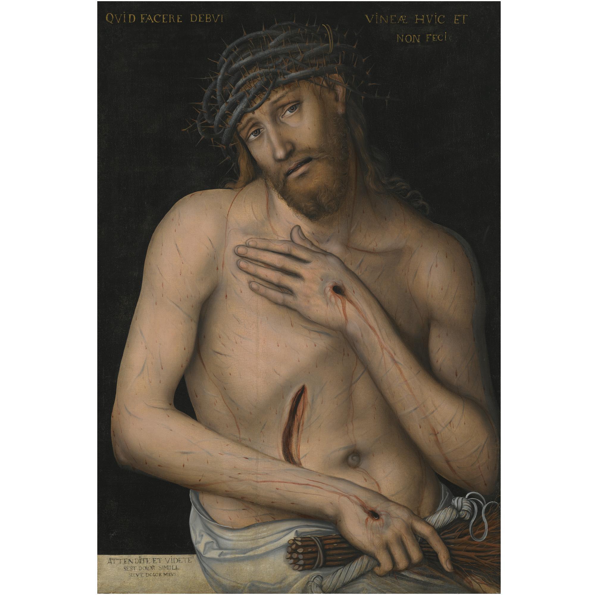 Lucas Cranach the Younger - Christ As The Man Of Sorrows