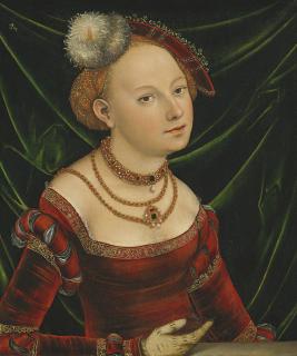 Lucas Cranach The Younger - Portrait Of A Woman