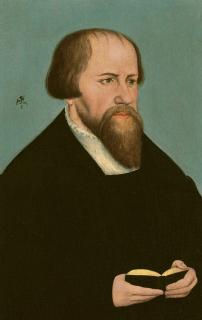 Lucas Cranach The Younger - Portrait Of Caspar Cruciger (1504-1548), Bust-Length, Holding A Book