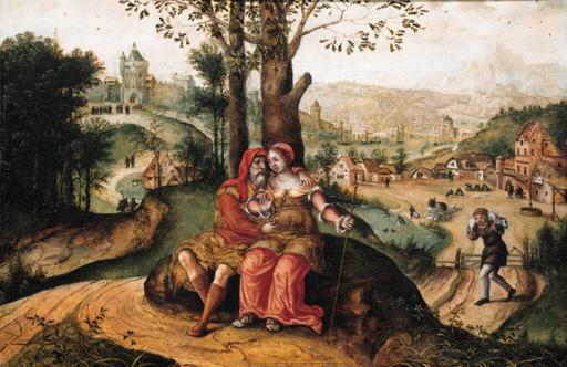 Lucas Gassel - Judah and Tamar