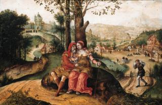 Lucas Gassel - Judah and Tamar