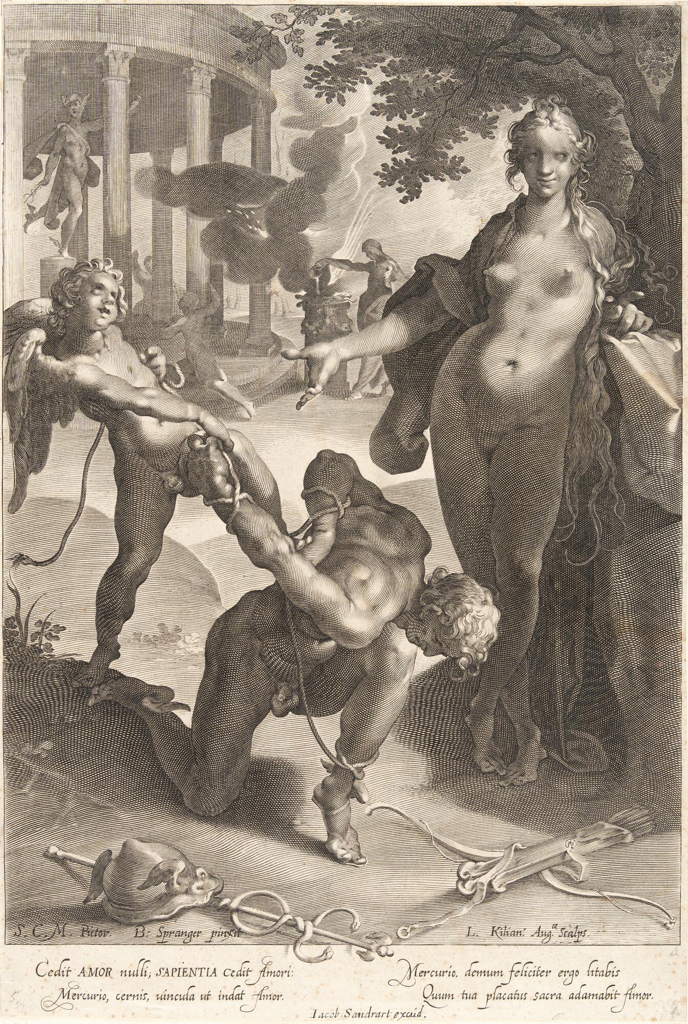 Lucas Kilian - Merkur von Venus und Amor gefesselt
