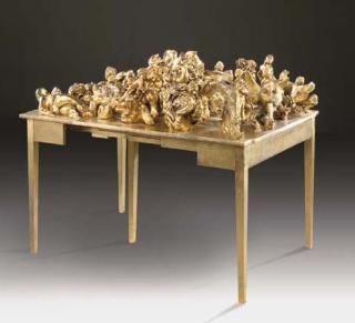 Lucas Samaras - Sculpture Table (Gold)