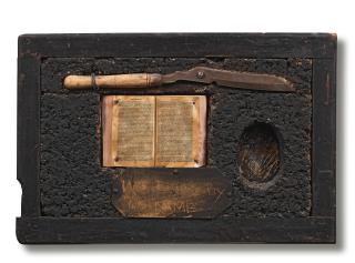 Lucas Seage - Politics & Religion 53 x 80.5 x 9cm (20 11/16 x 31 1/2in x 3 9/16).