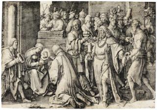 Lucas Van Leyden - Adoration Of The Magi (Bartsch 37)