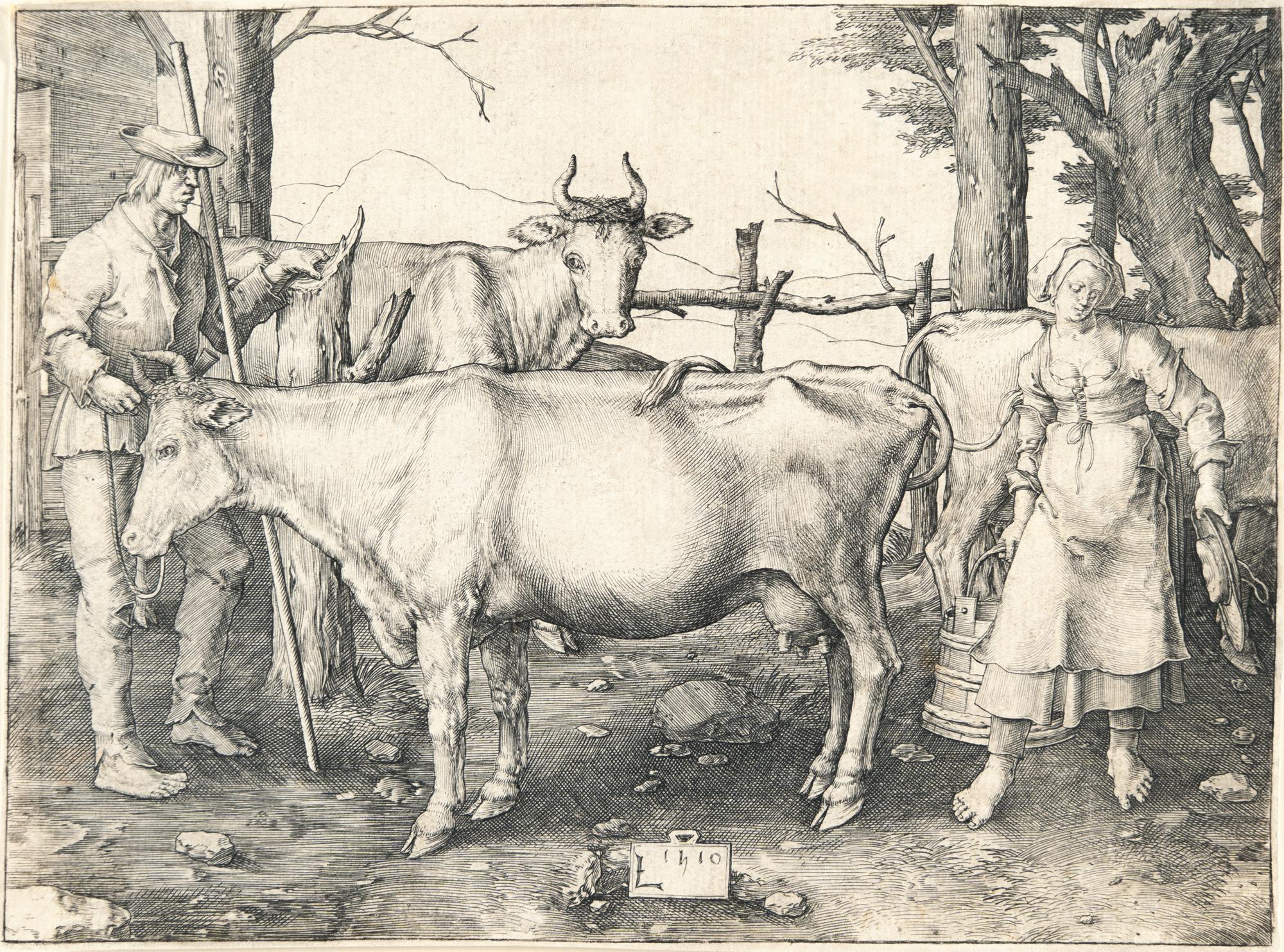 Lucas van Leyden - Das Milchmädchen