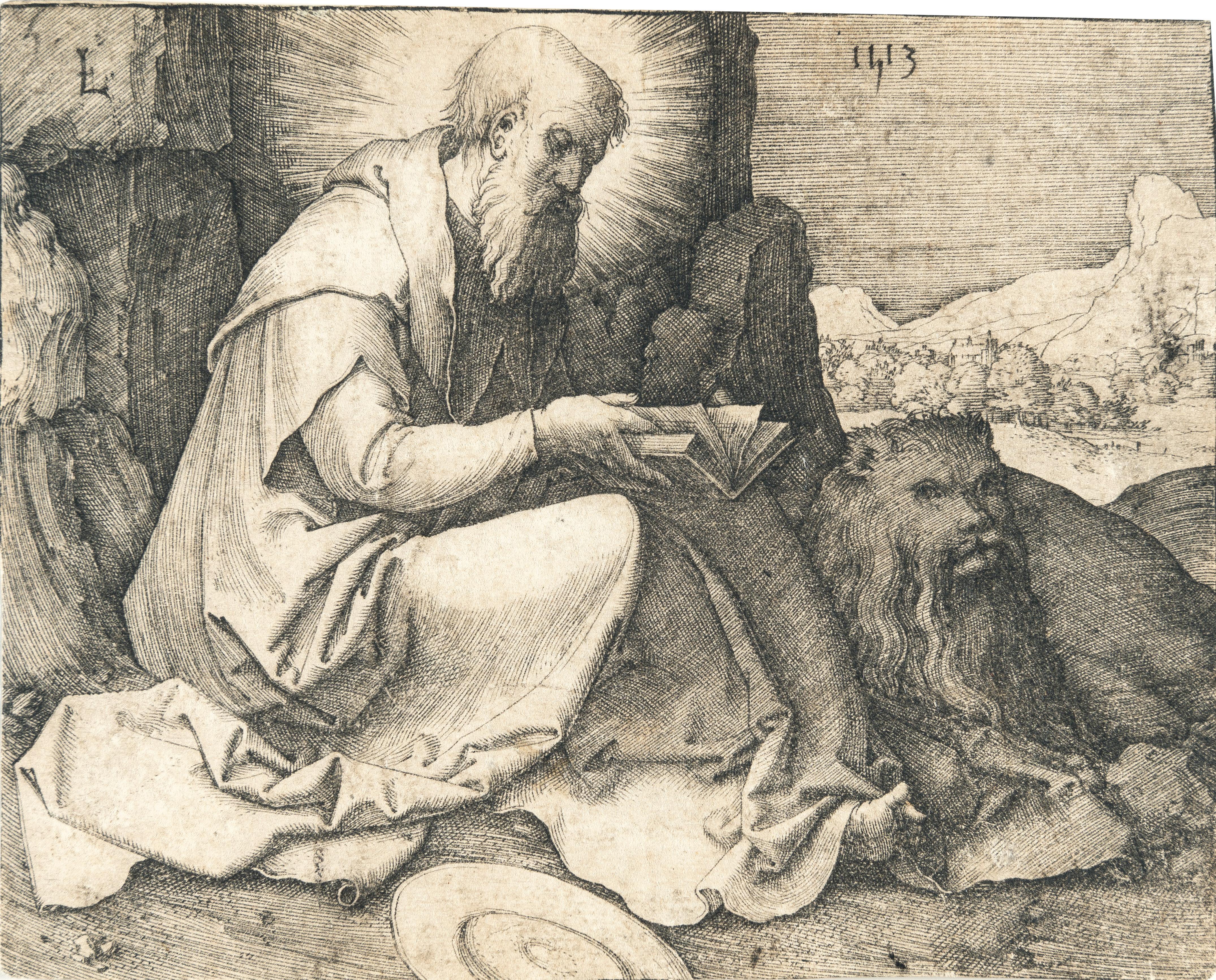 Lucas van Leyden - Der heilige Hieronymus in der Landschaft