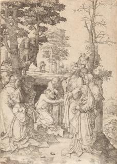 Lucas van Leyden - Die Auferweckung des Lazarus.