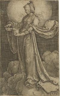 Lucas van Leyden - Maria Magdalena auf den Wolken.