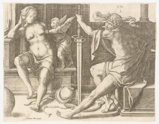 Lucas van Leyden - Spes, from: The Virtues (Holl. 128)