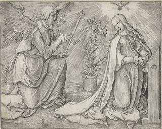 Lucas van Leyden - The Annunciation (Bartsch 35)