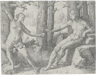 Lucas Van Leyden - The Fall Of Man (Hollstein 3, 10)