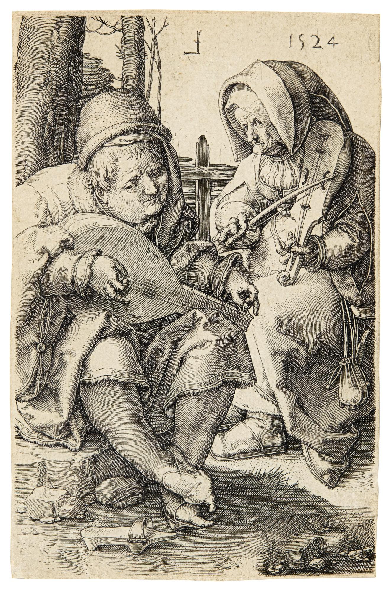 Lucas Van Leyden - The Musicians (New Hollstein 155)