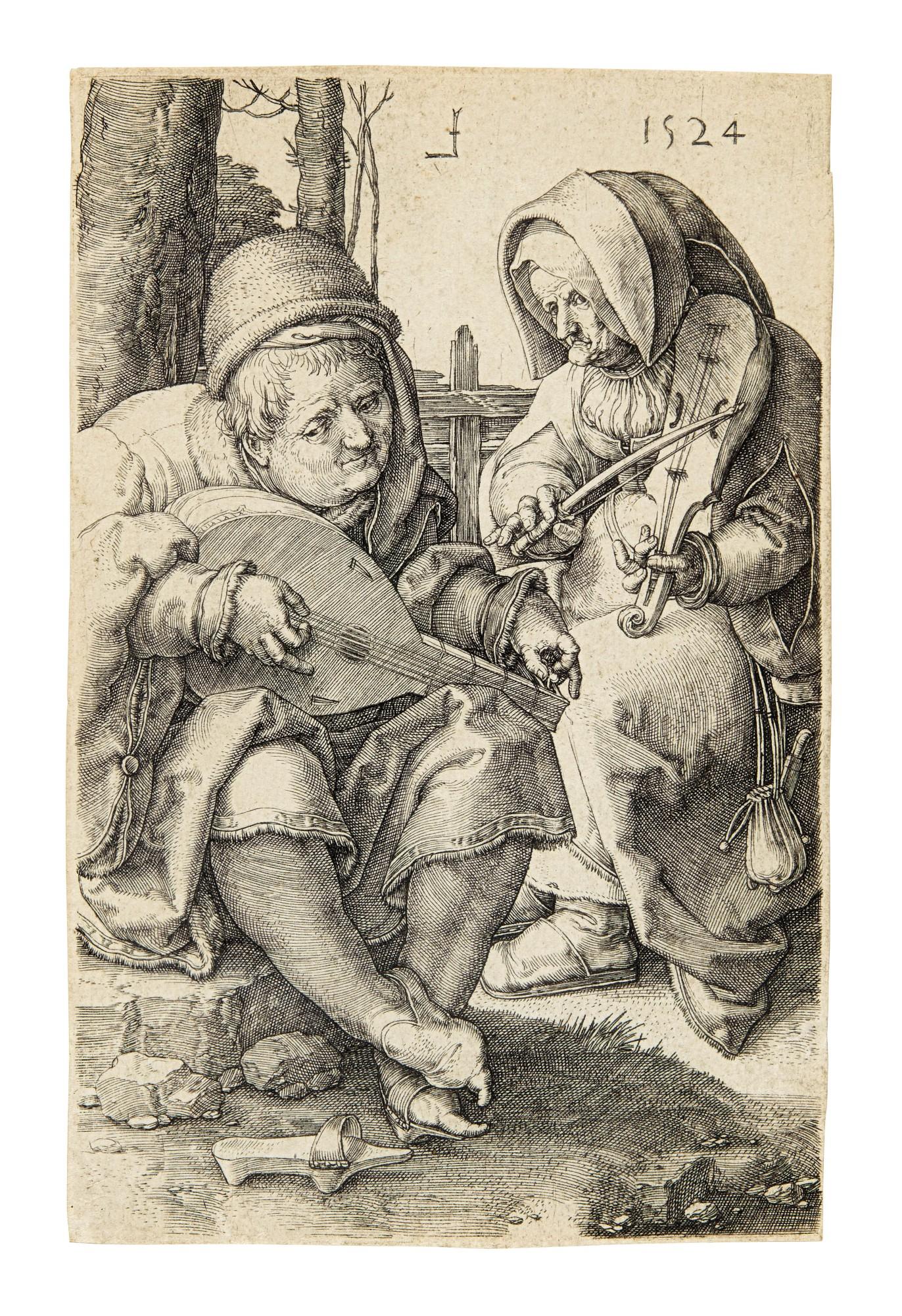 Lucas Van Leyden - The Musicians (New Hollstein 155)