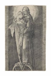 Lucas Van Leyden - The Virgin With Child In The Niche
