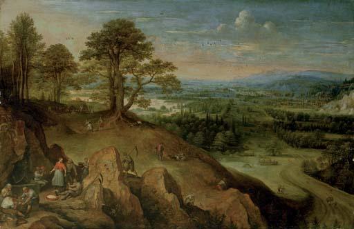 Lucas van Valckenborch - Summer: the Harvest (\'Le Repas de Paysans\')