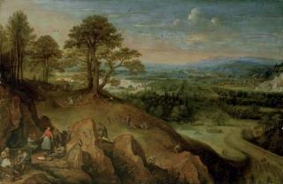 Lucas van Valckenborch - Summer: the Harvest (\'Le Repas de Paysans\')