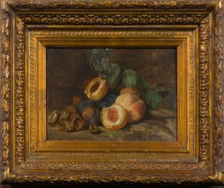 Lucas Victor Schaefels - Nature morte aux pêches, 1882