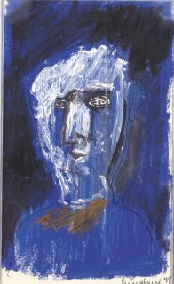 Lucebert - Blue figure