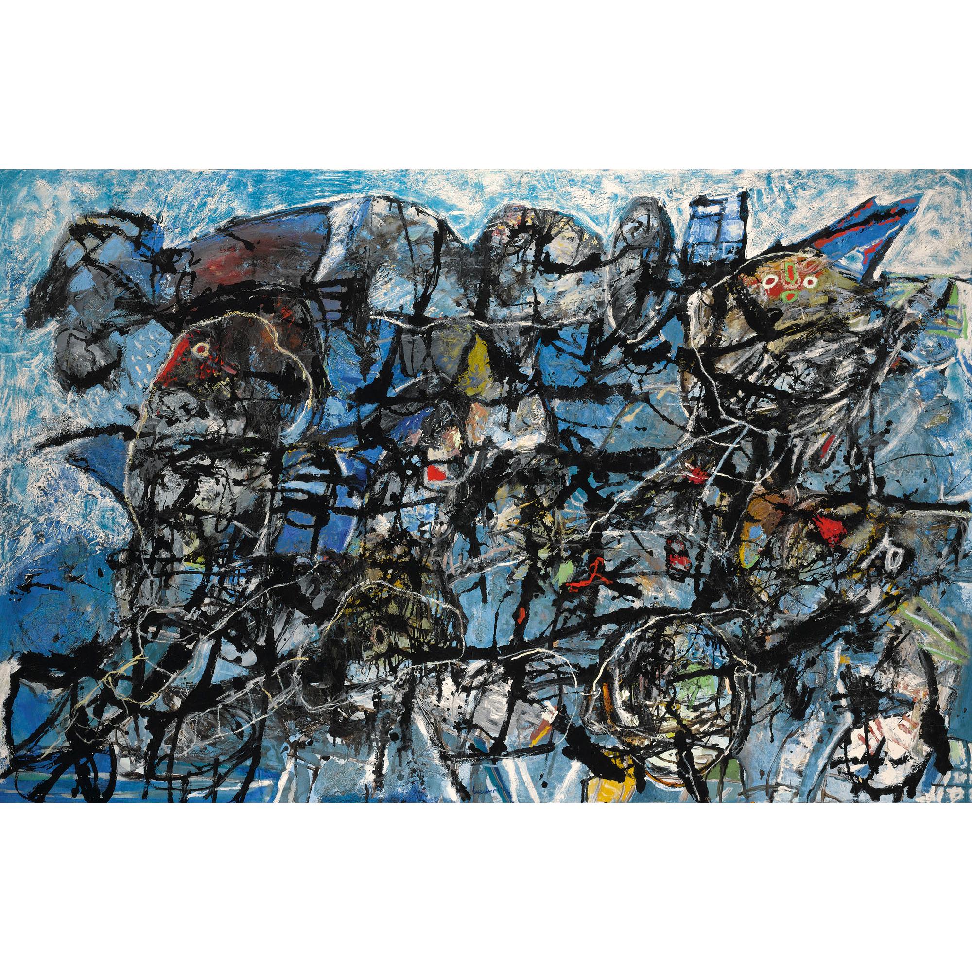 Lucebert - Dutch Dorfsscène