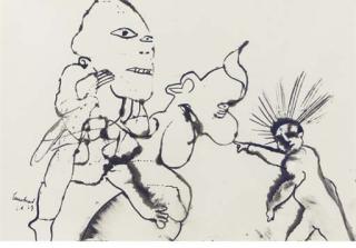 Lucebert - Three figures