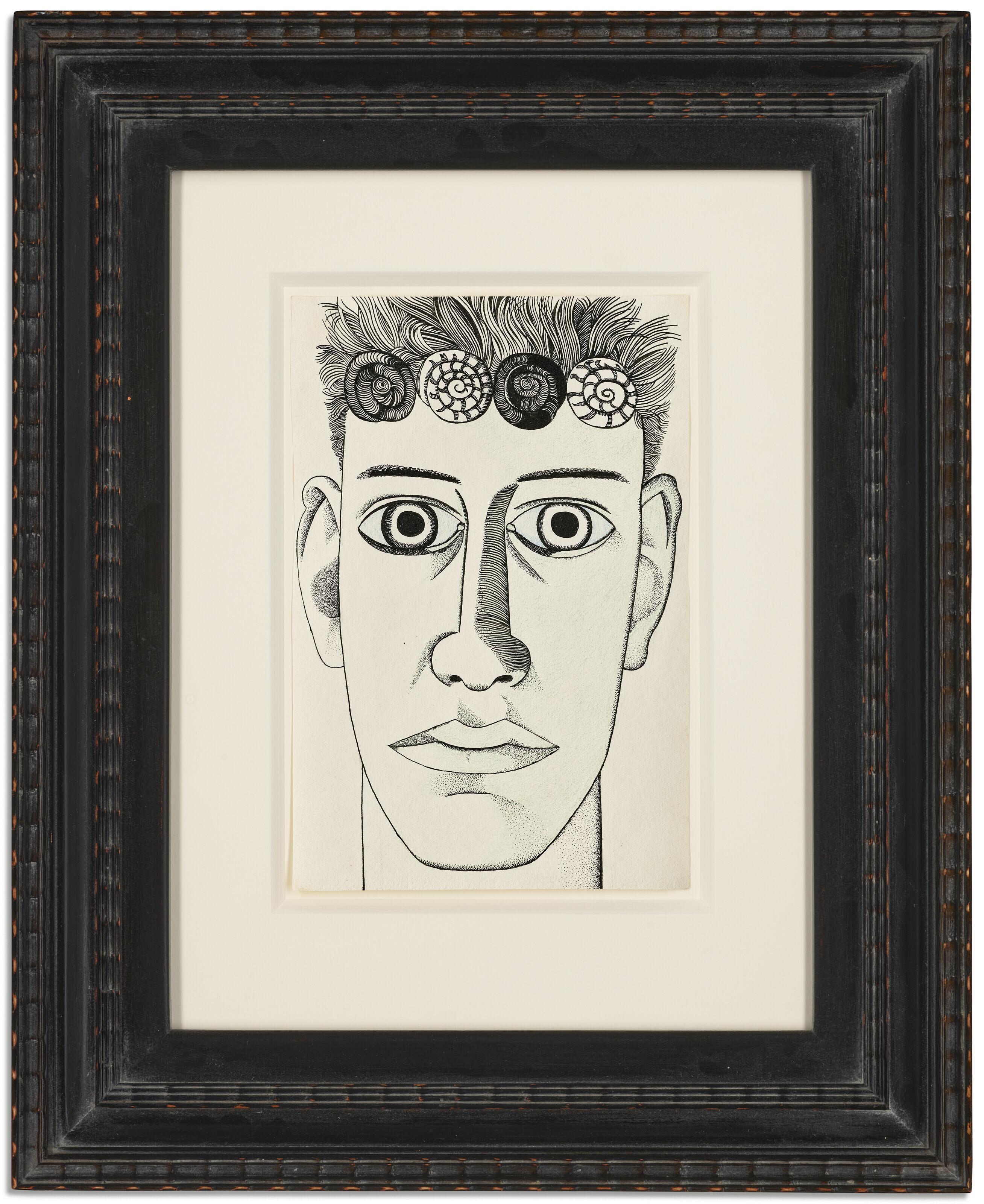 Lucian Freud - A Man (Self-portrait)