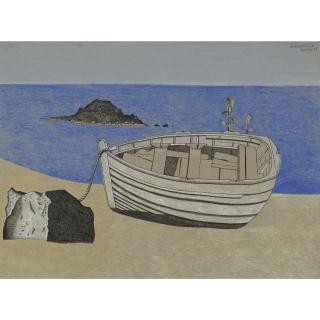 Lucian Freud - Beach Scene With A Boat