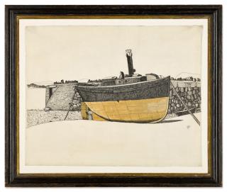 Lucian Freud - Boat, Connemara