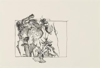 Lucian Freud - Drawing After Watteau III