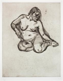 Lucian Freud - Girl Holding Her Foot (H. 25; F. 34)