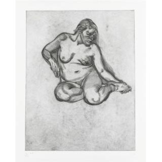 Lucian Freud - Girl Holding Her Foot (H. 25)