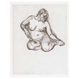 Lucian Freud - Girl Holding her Foot