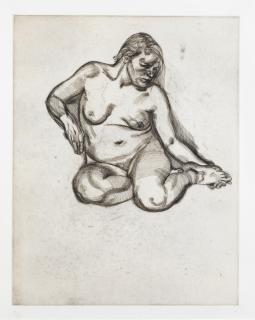 Lucian Freud - Girl holding her foot
