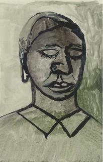 Lucian Freud - Girl With Her Eyes Closed