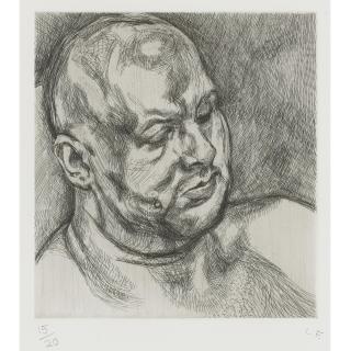 Lucian Freud - Head Of A Man (H. 46)