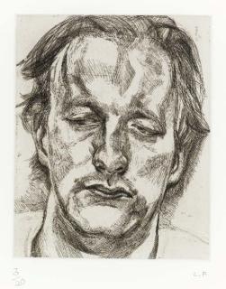 Lucian Freud - Head of a Man (Hartley 29)