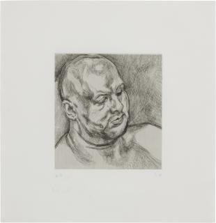 Lucian Freud - Head of a Man (Hartley 46)