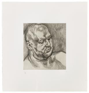Lucian Freud - Head of a Man