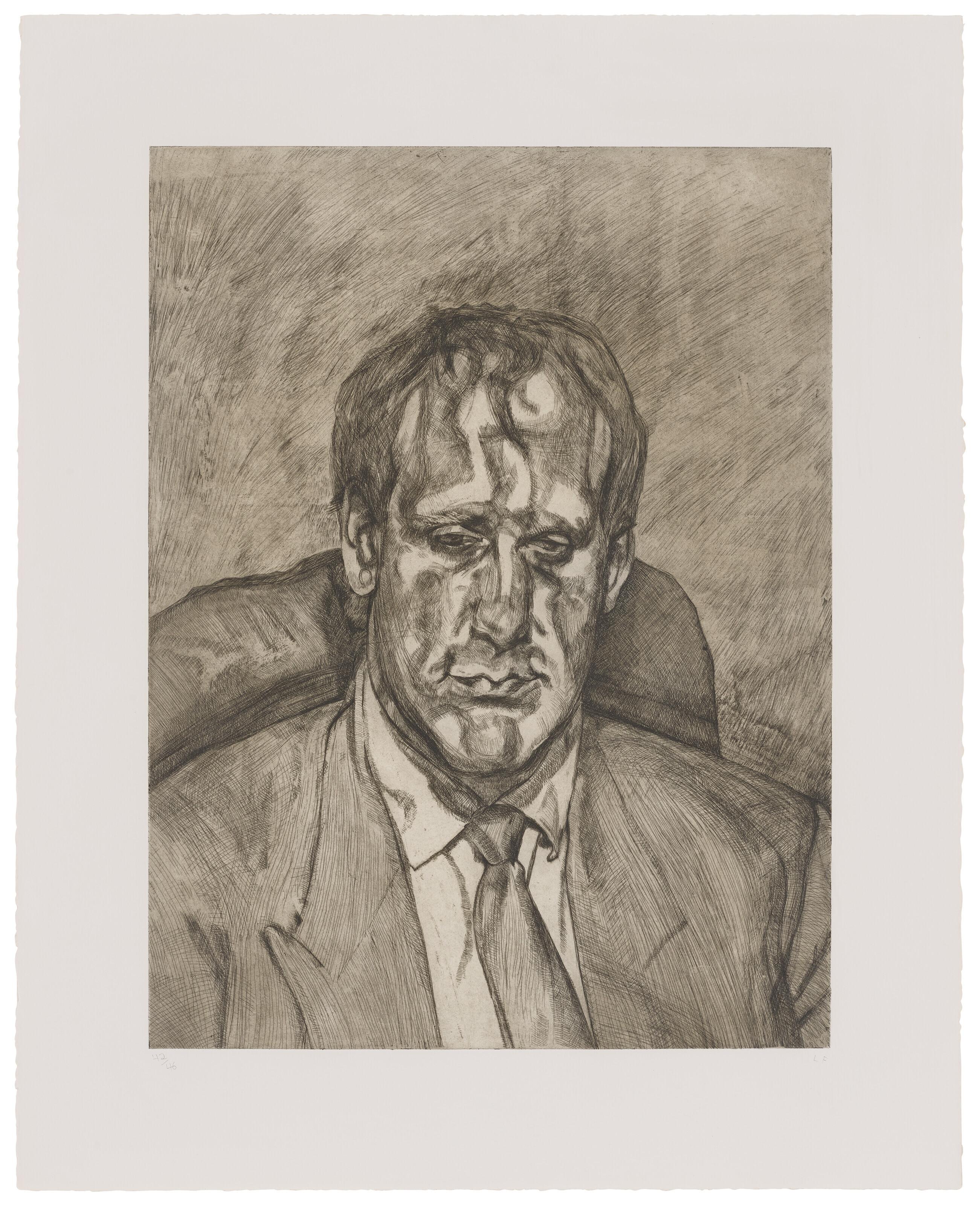 Lucian Freud - Head of an Irishman