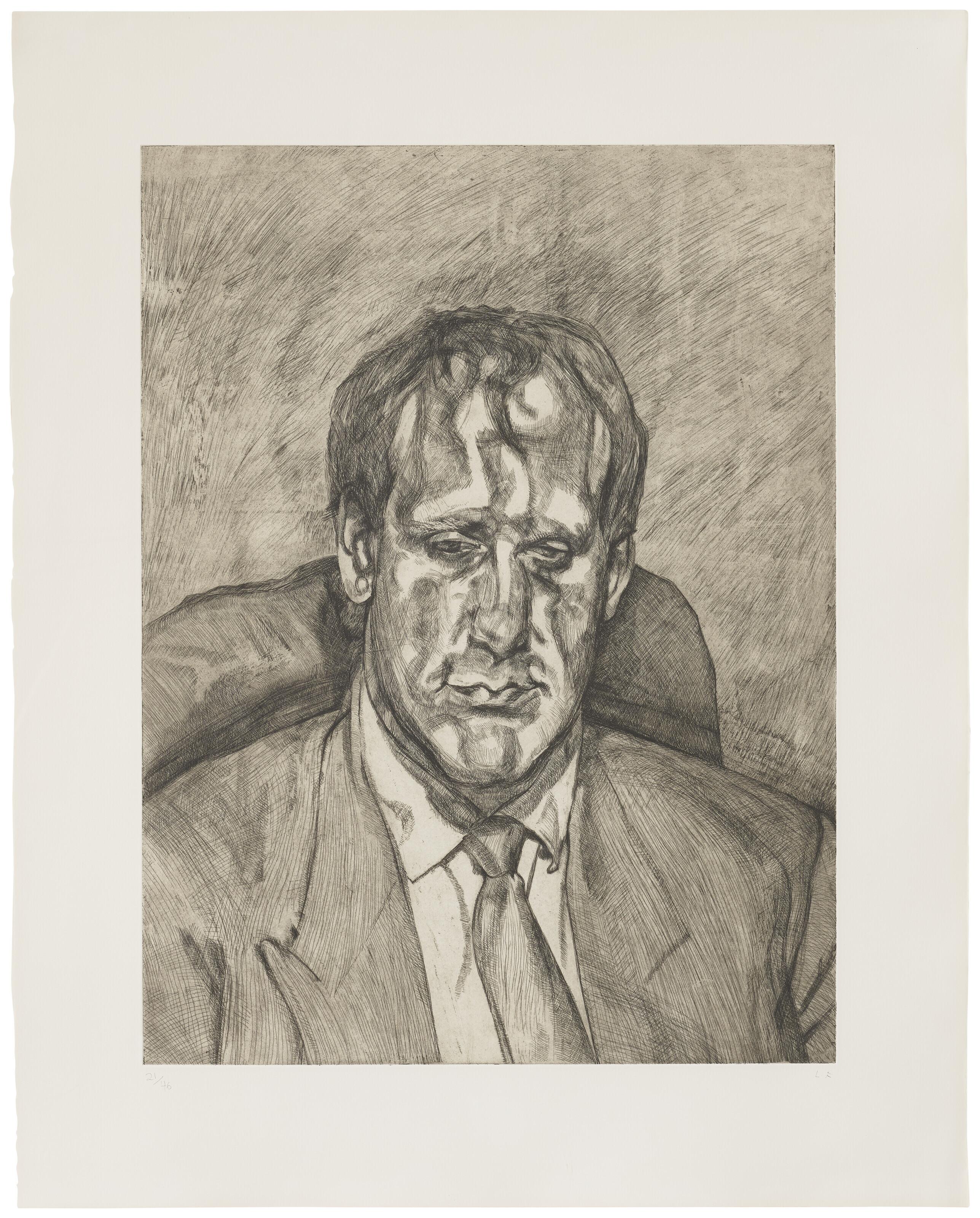 Lucian Freud - Head of an Irishman