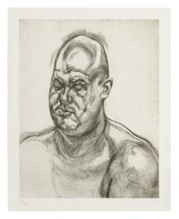 Lucian Freud - Large Head (Hartley 47; Figura 72)
