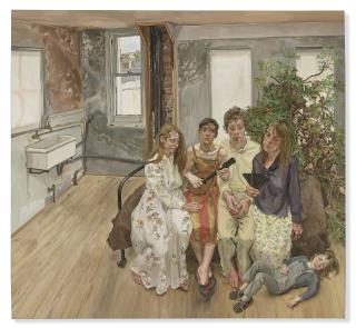 Lucian Freud - Large Interior, W11 (after Watteau)