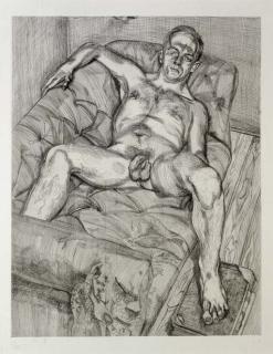 Lucian Freud - Man Posing (H. 27)