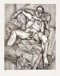 Lucian Freud - Man Posing (Hartley 27; Figura 34)